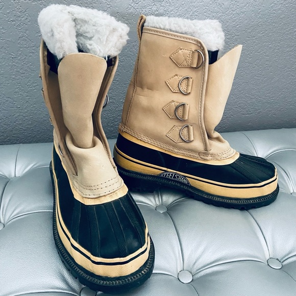 Sorel VTG Steel Shank Wool Lined Winter Snow Boots - Picture 4 of 10